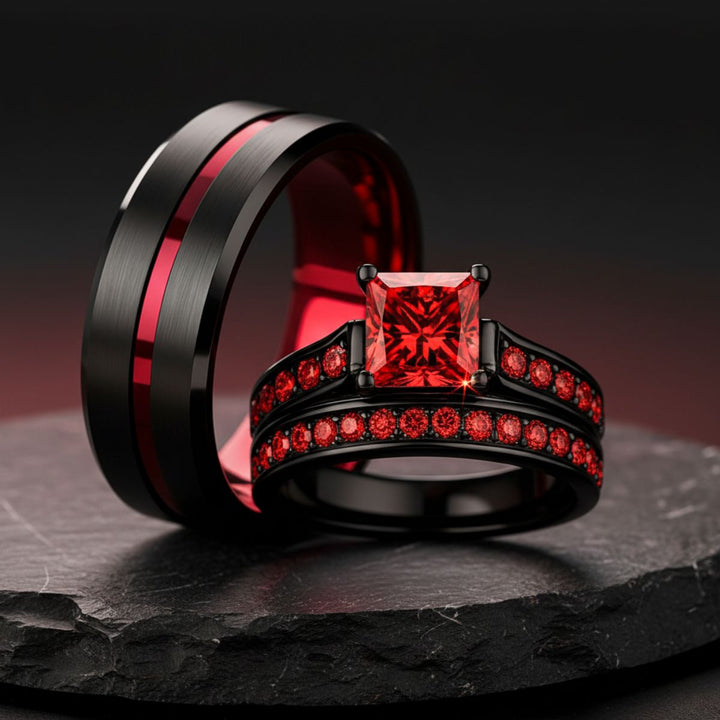Ruby Love Rings