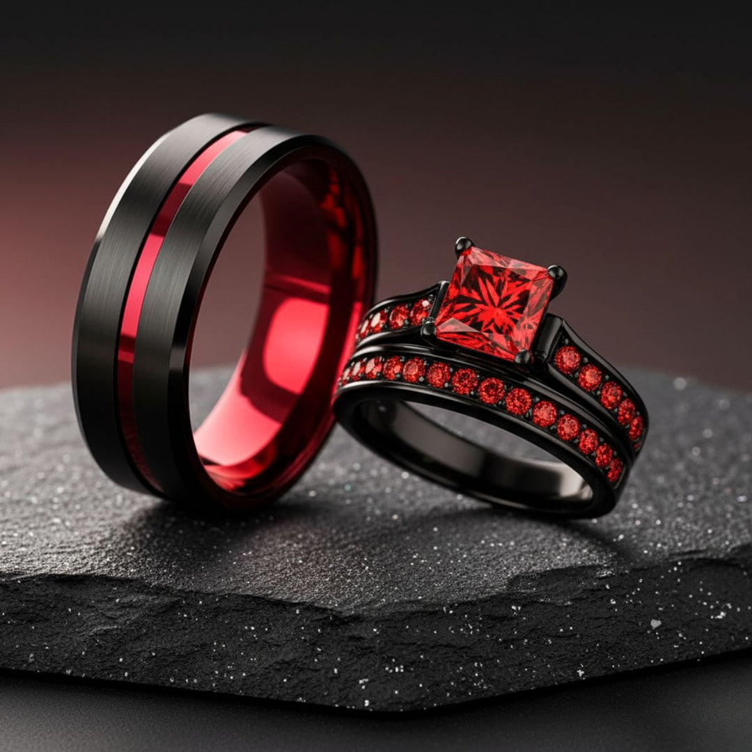 Ruby Love Rings
