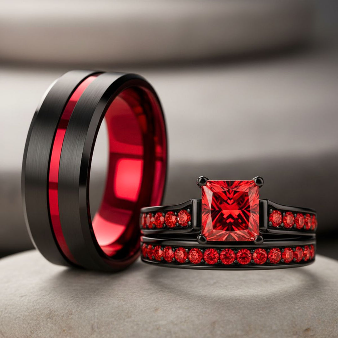 Ruby Love Rings