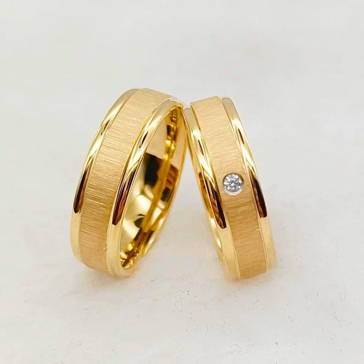 Golden Love Rings