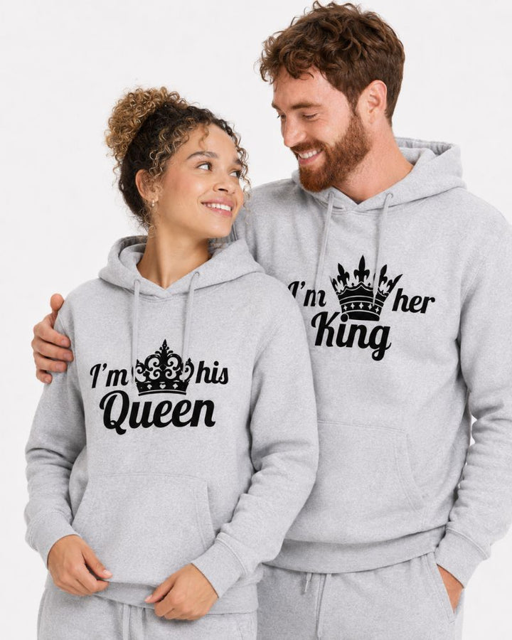 King & Queen Gray Tracksuits