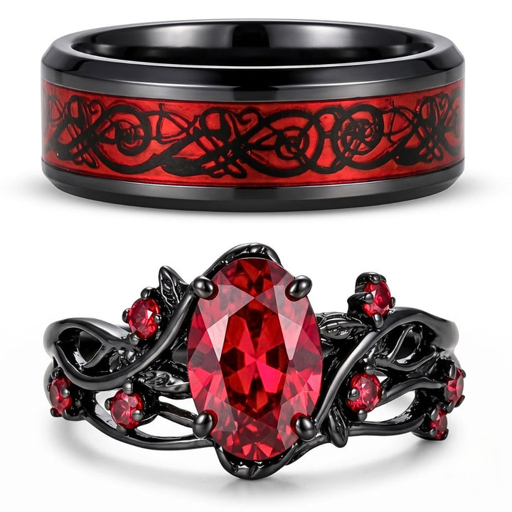 Red Heart Rings