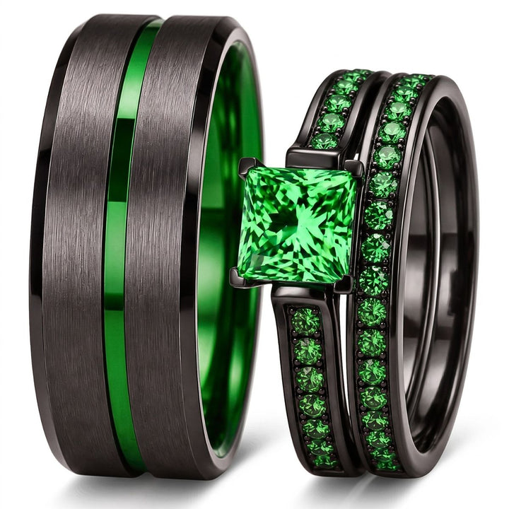 Emerald Breath Rings