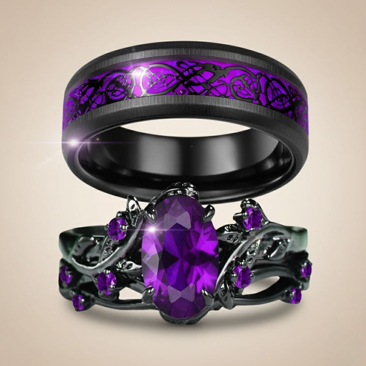 Purple Love Rings