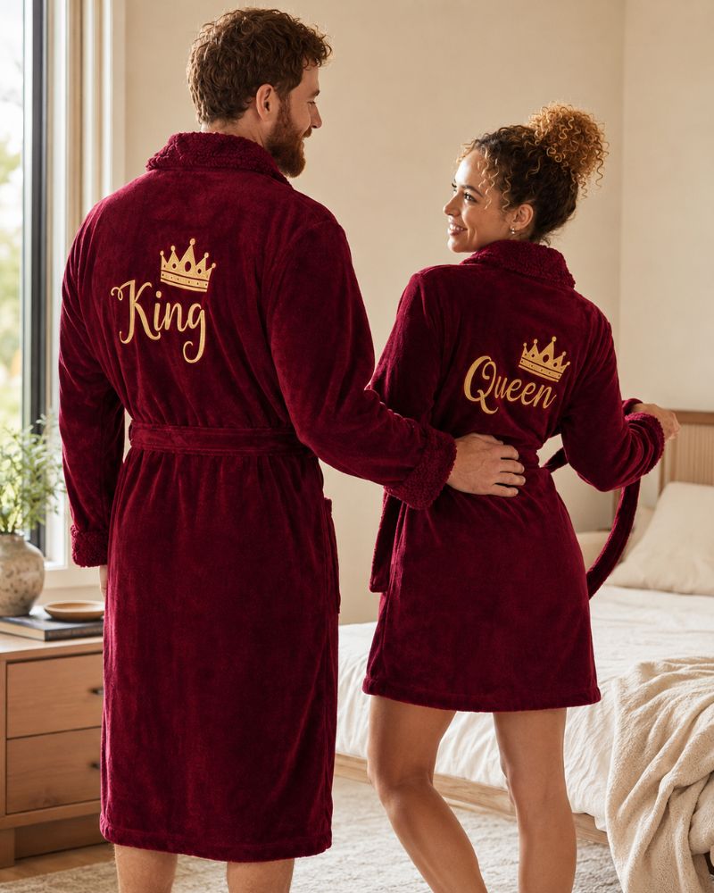 Red King & Queen Bathrobes