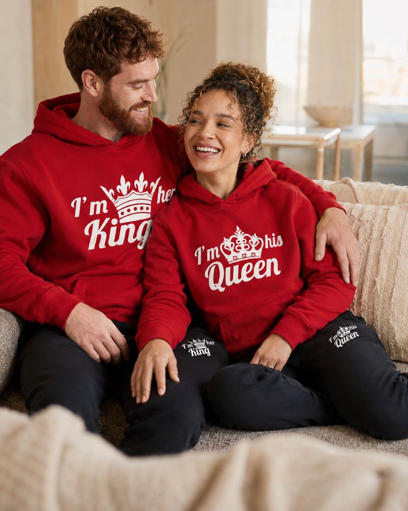 King & Queen Red Tracksuits