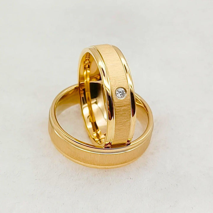 Golden Love Rings