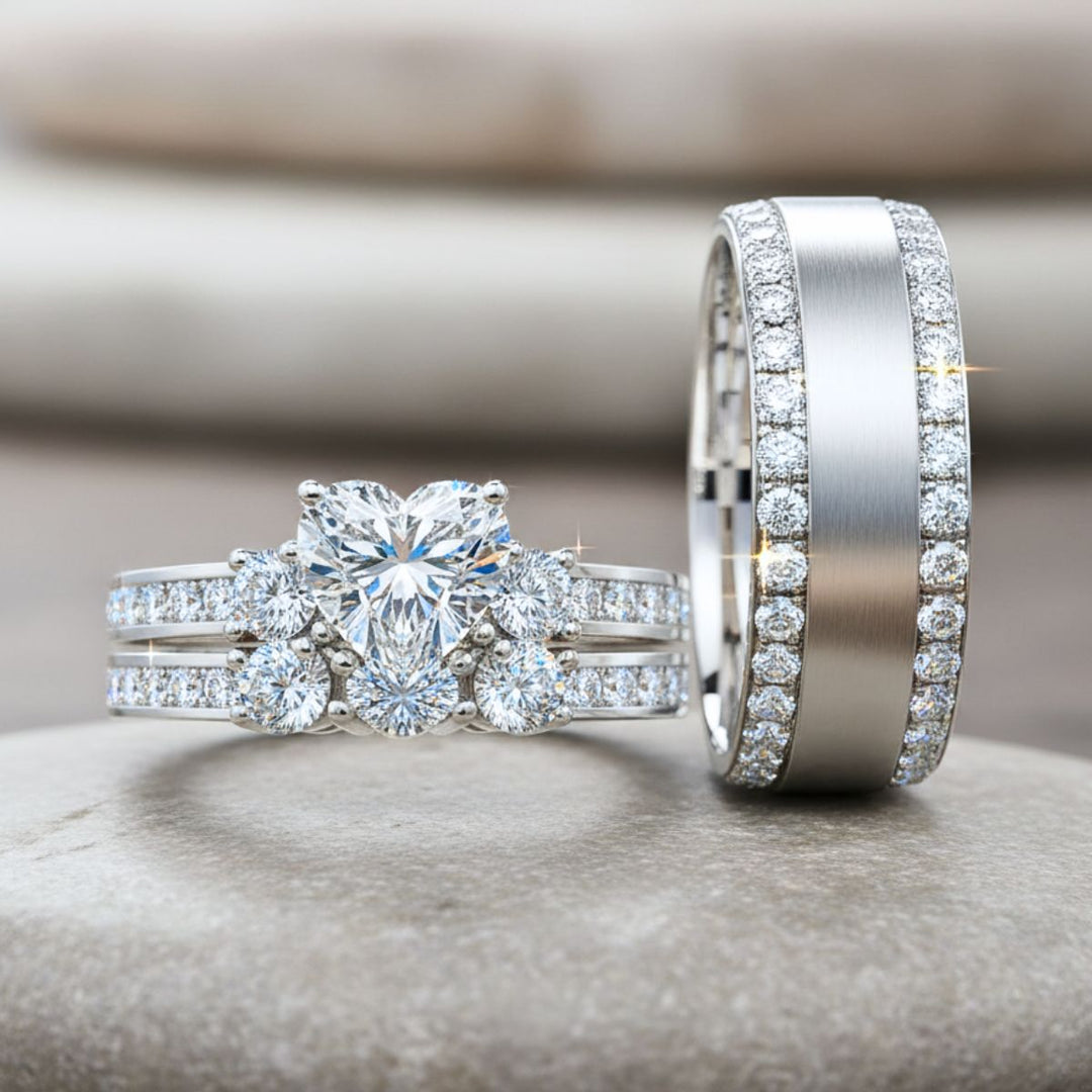 Hearted Love Rings