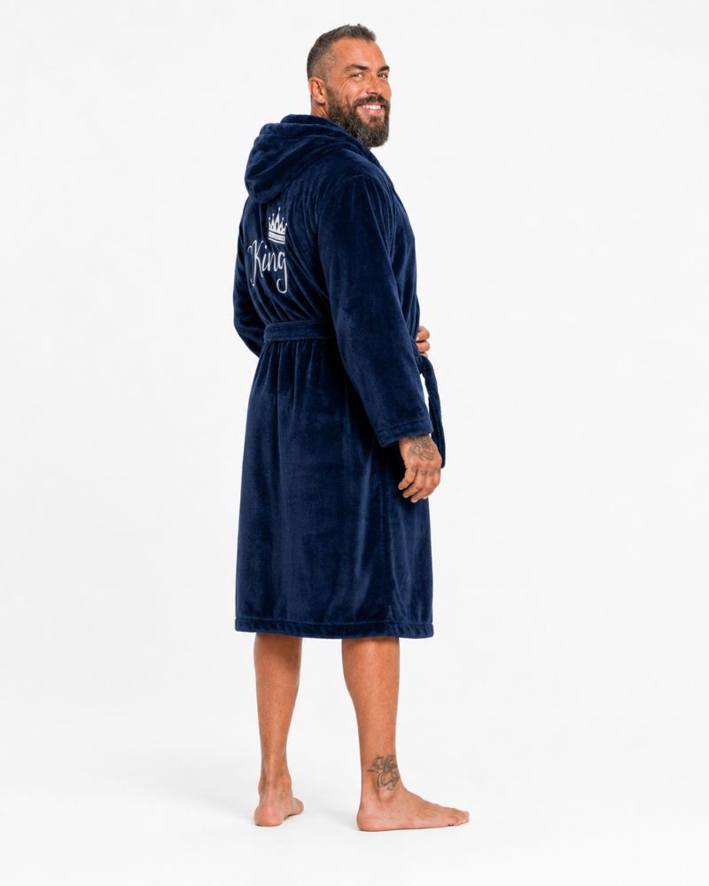 Blue King & Queen Bathrobes