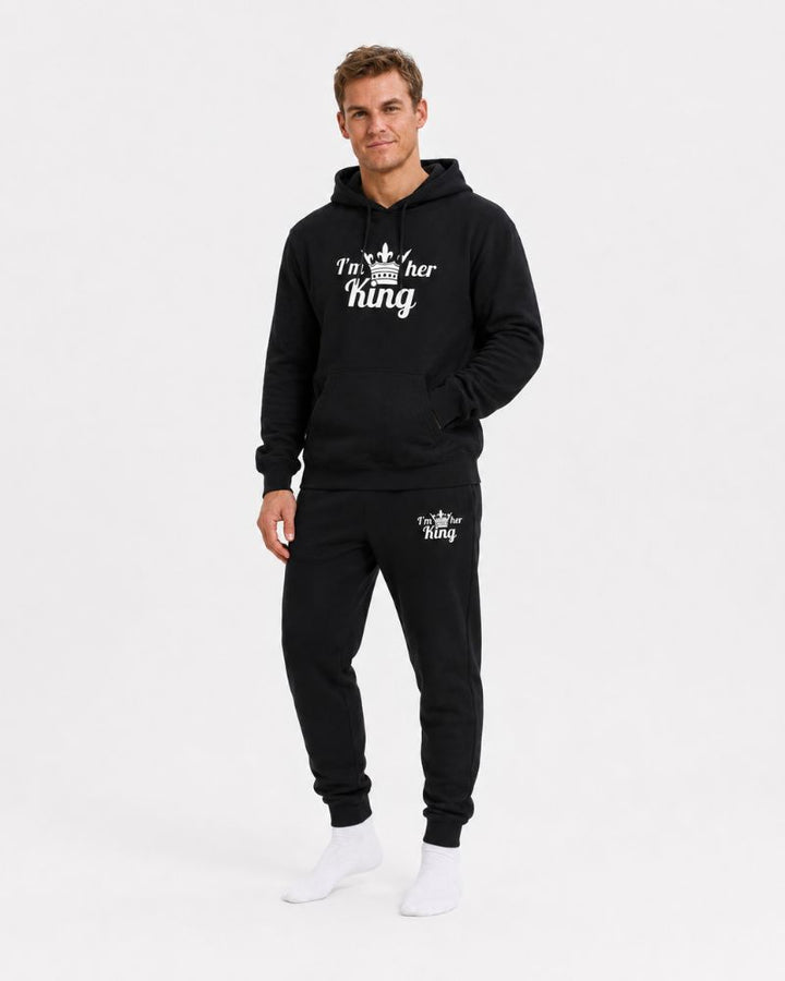 King & Queen Black Tracksuits