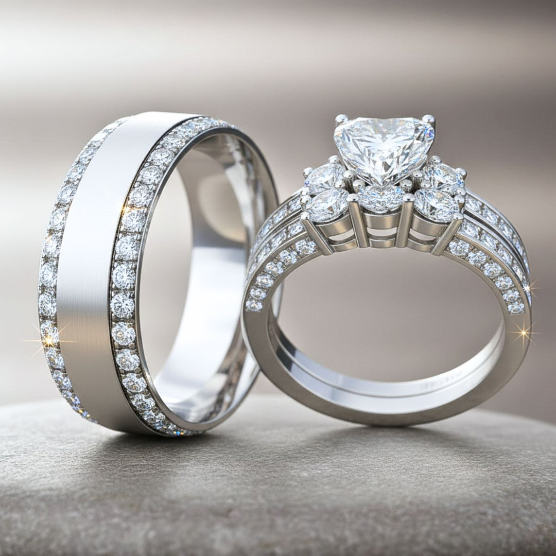 Hearted Love Rings