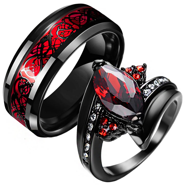 Red Velvet Rings CouplesChoices