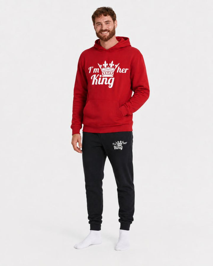 King & Queen Red Tracksuits