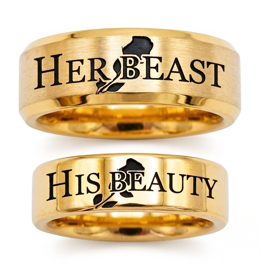 Demure Rose Rings