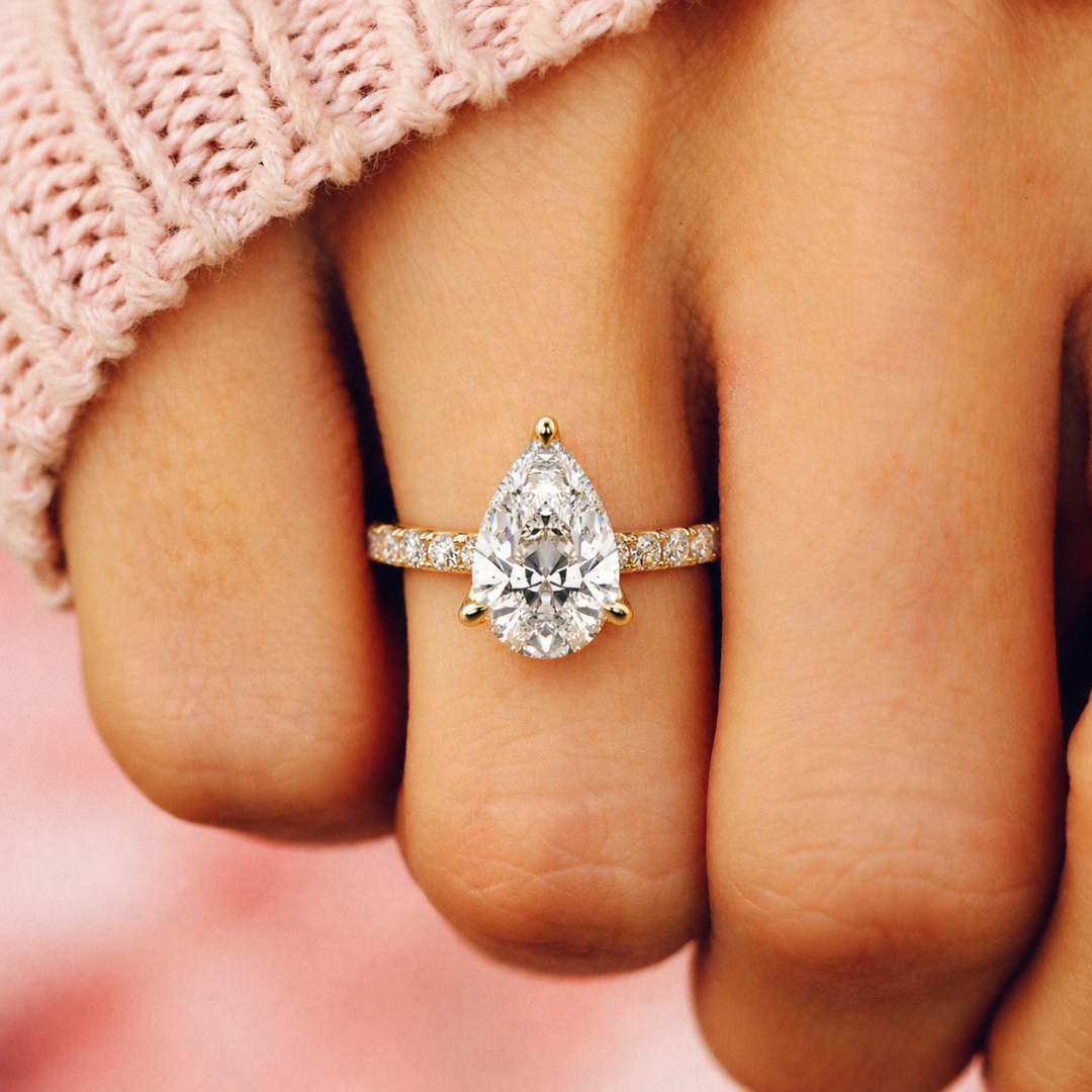 PEAR ÉLITAIRE RING
