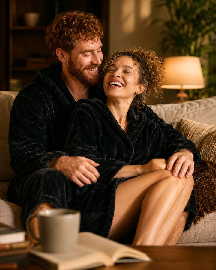 Black King & Queen Bathrobes