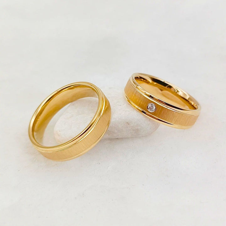 Golden Love Rings