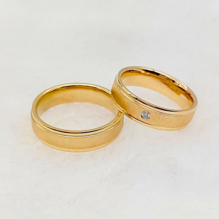 Golden Love Rings