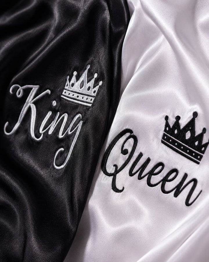 Satin King Queen Royal Silky Robe