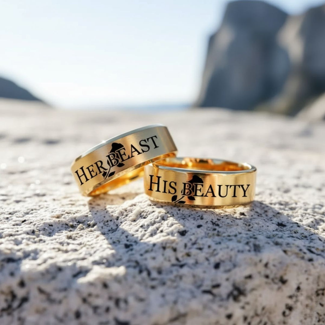 Demure Rose Rings