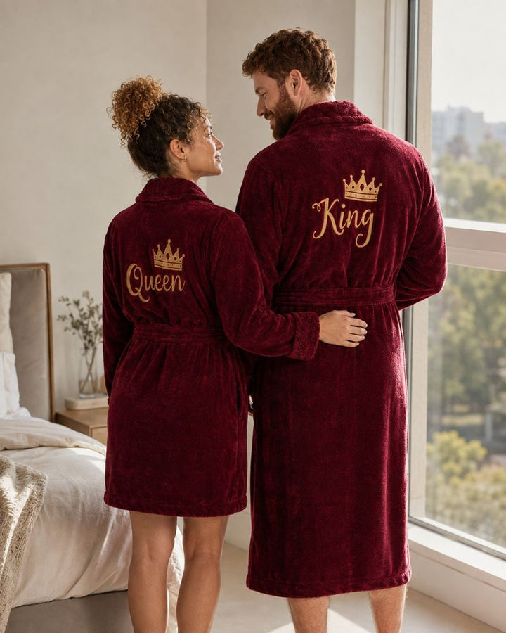Red King & Queen Bathrobes