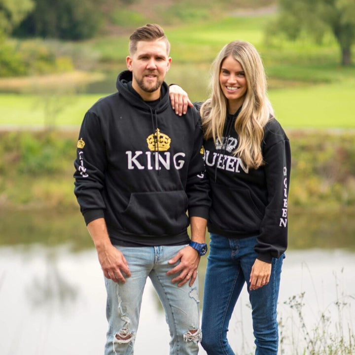 Black King Queen Hoodies