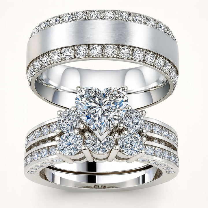 Hearted Love Rings