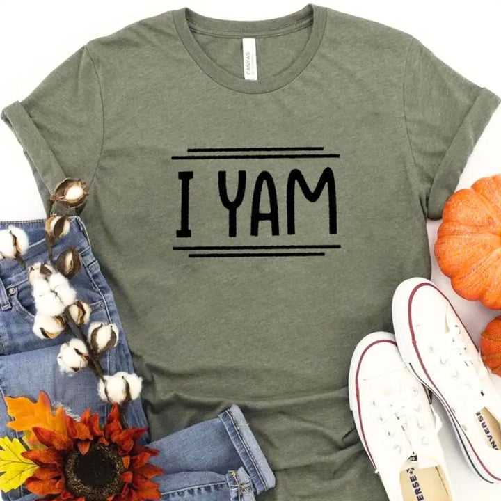 CouplesChoices.com ‘I Yam’ & ‘She’s My Sweet Potato’ shirts—playful, pun-filled matching tees for couples who love laughter, comfort, and showing off their perfectly seasoned love.