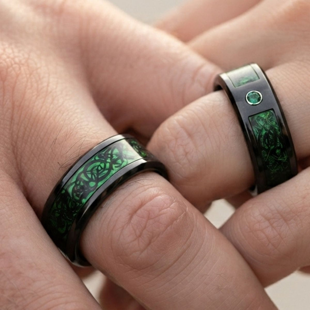 Emerald Green Rings