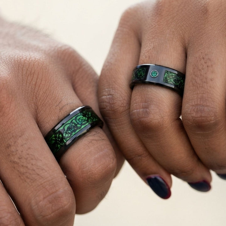 Emerald Green Rings
