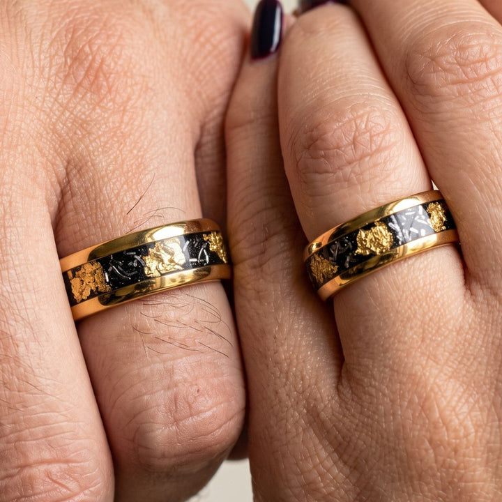 Golden Noir Rings