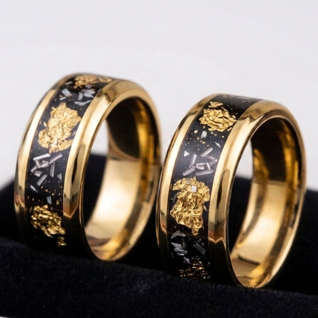 Golden Noir Rings