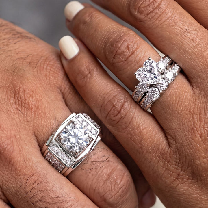 Spring Heart Rings