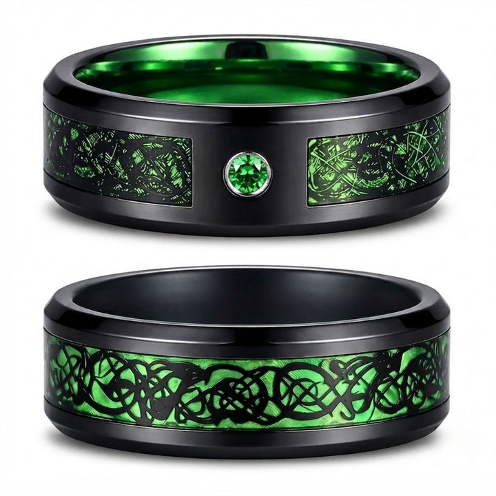 Emerald Green Rings