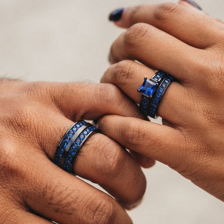 Midnight Sapphire Rings