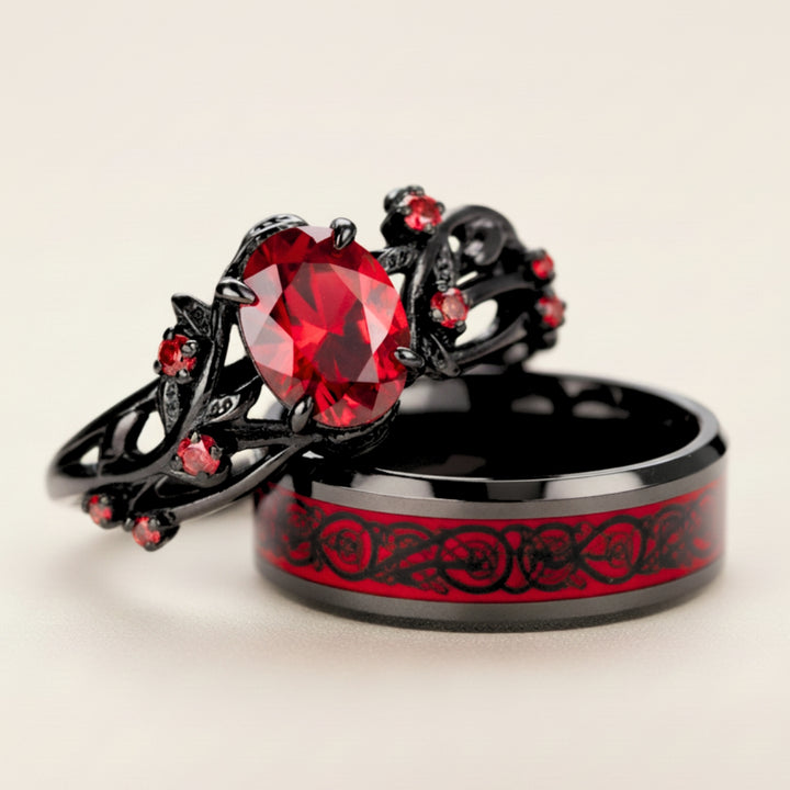 Red Heart Rings