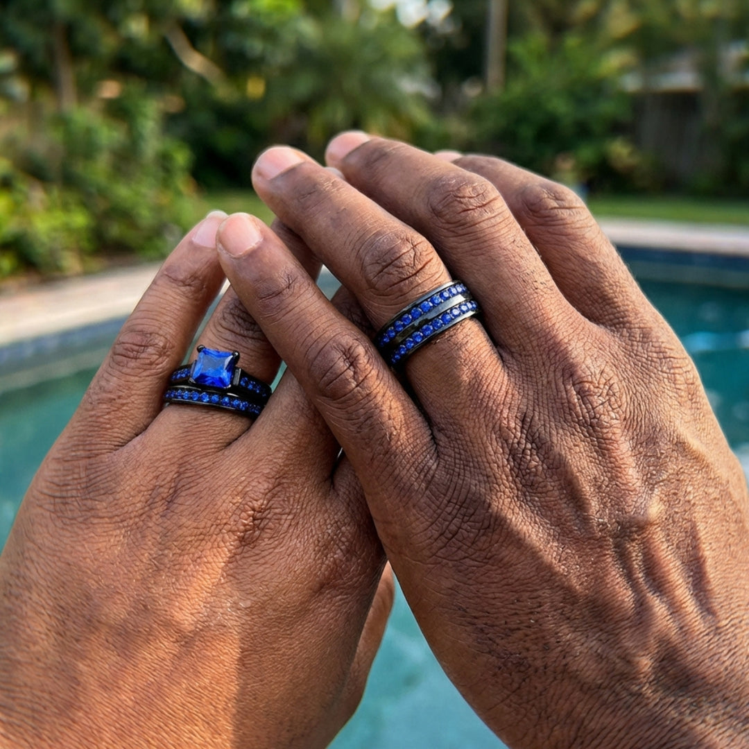 Midnight Sapphire Rings