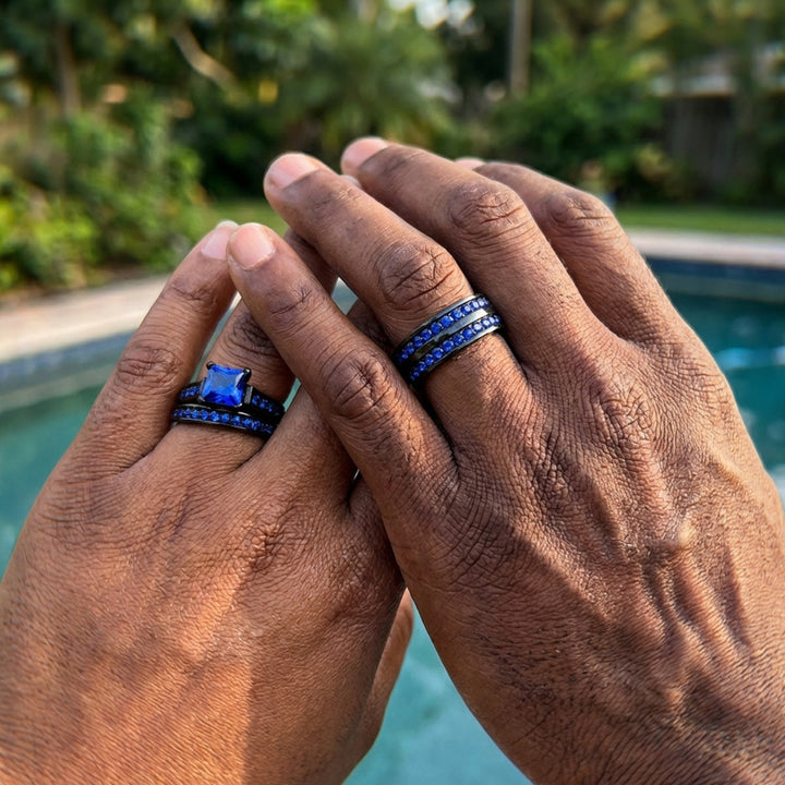 Midnight Sapphire Rings