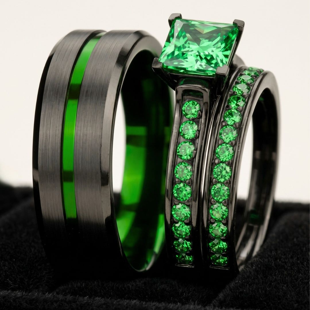 Emerald Breath Rings