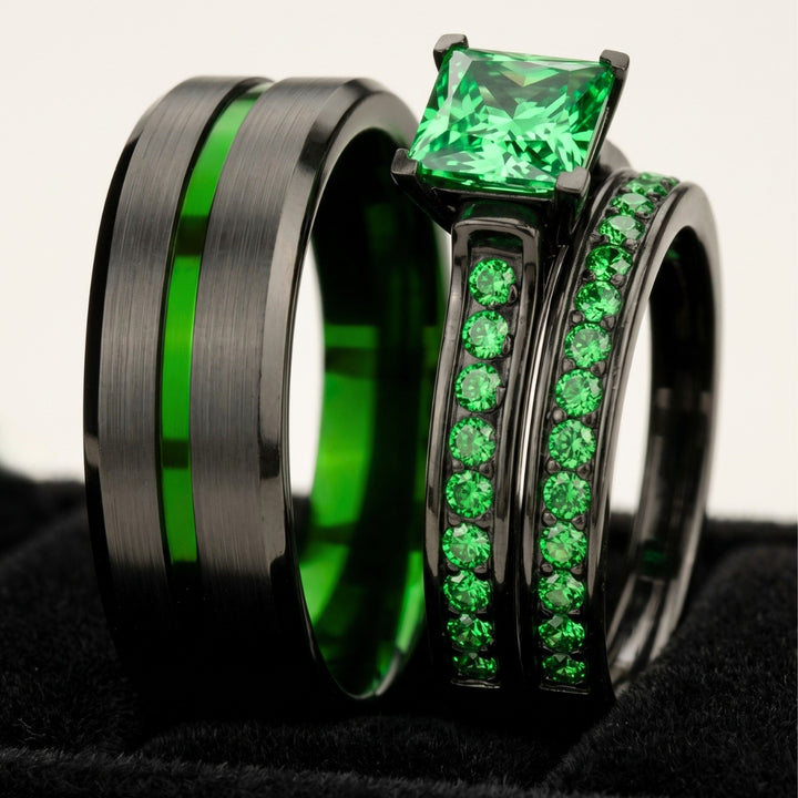 Emerald Breath Rings