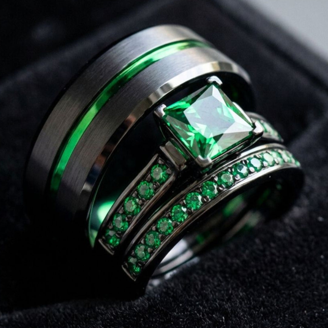 Emerald Breath Rings