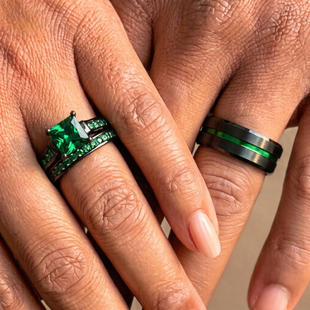 Emerald Breath Rings