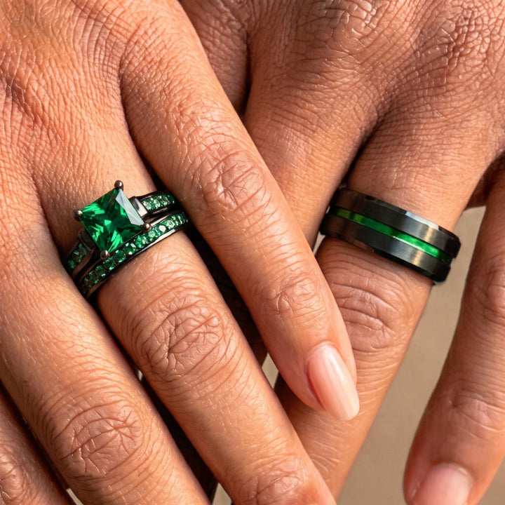 Emerald Breath Rings