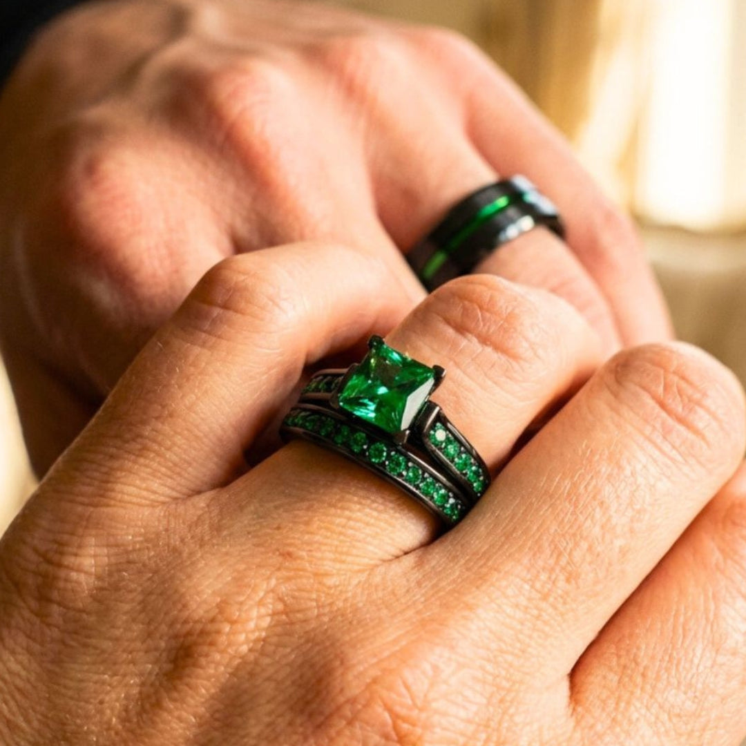 Emerald Breath Rings