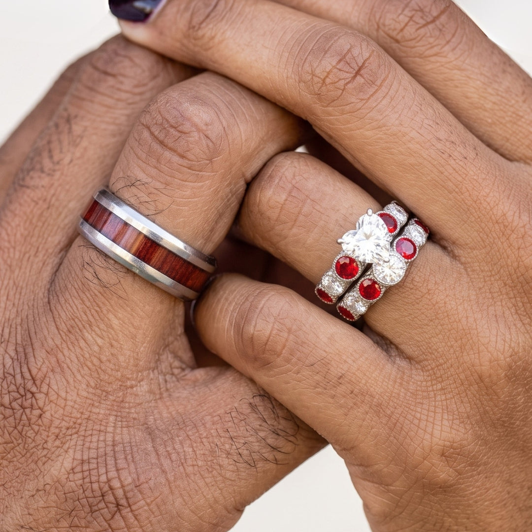 Crimson Love Rings