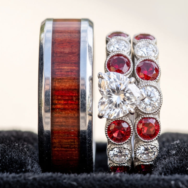 Crimson Love Rings