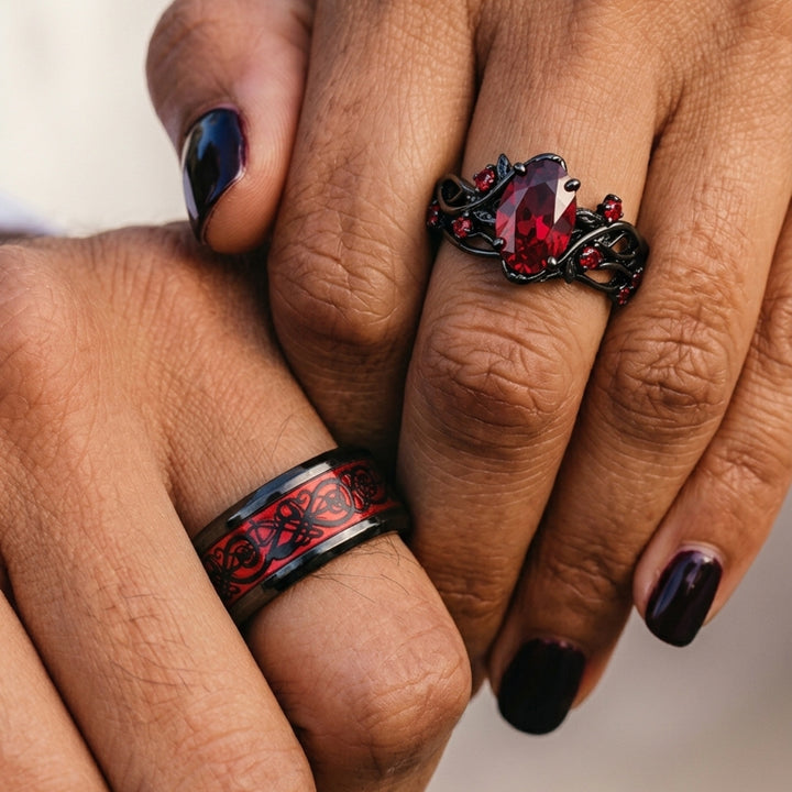 Red Heart Rings
