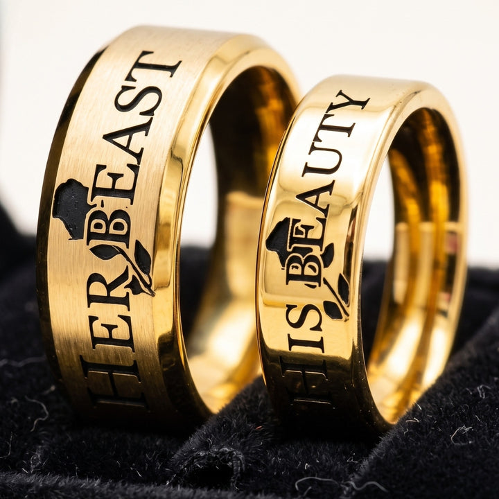 Demure Rose Rings