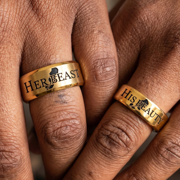 Demure Rose Rings