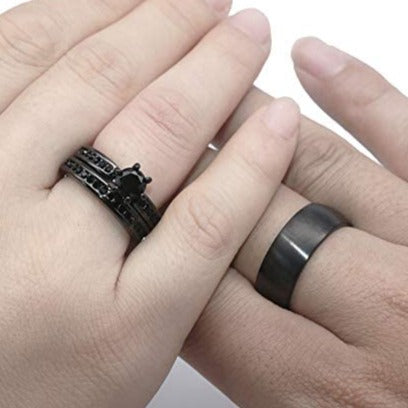 Black Lightning Rings